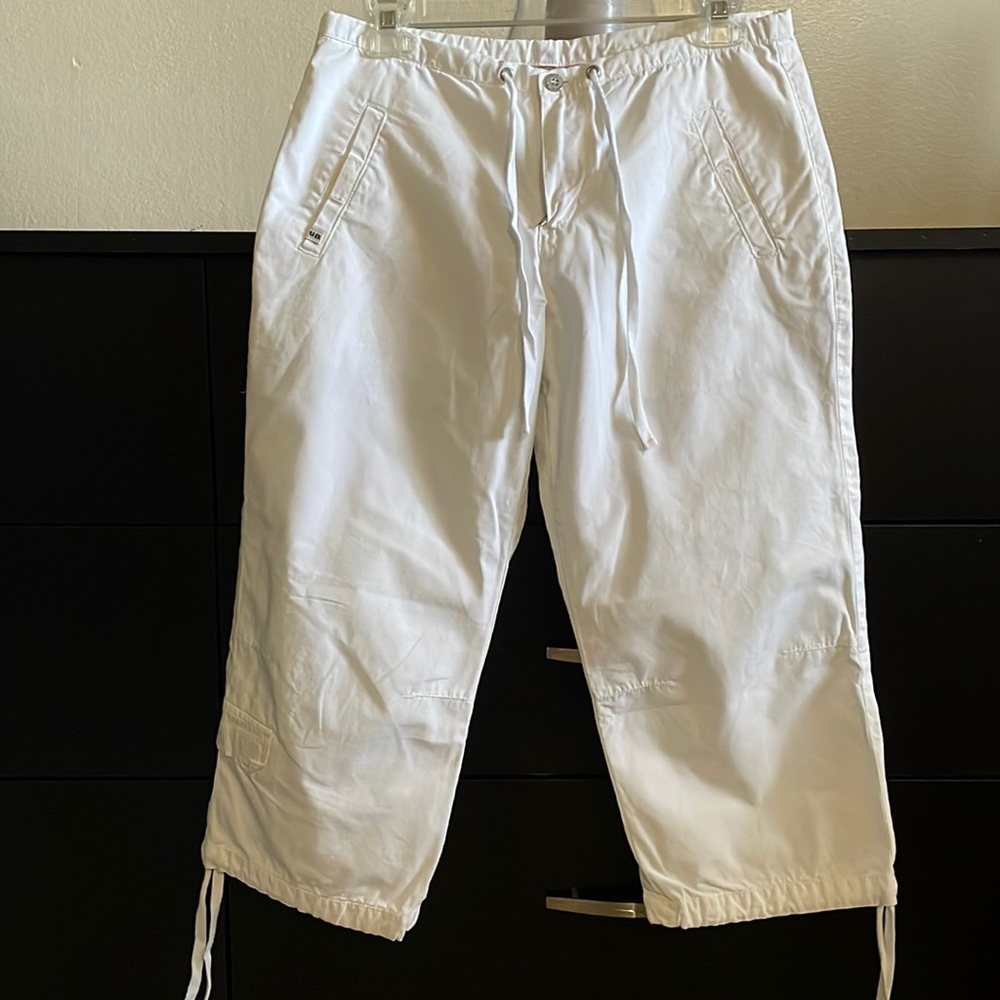 White capri pants.  Size 5.  Unionbay brand